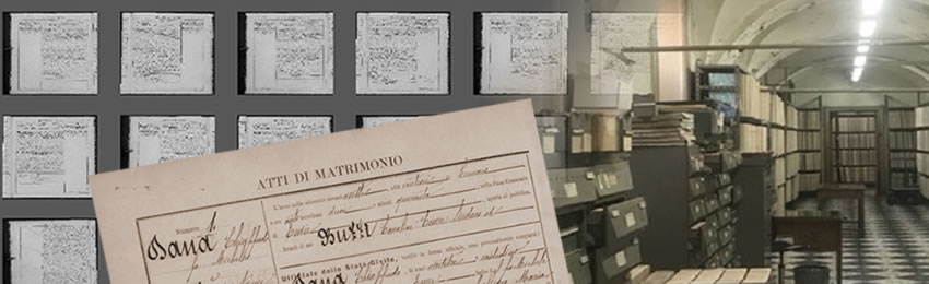 Actes italiens en ligne : registres de l’état civil et paroissiaux